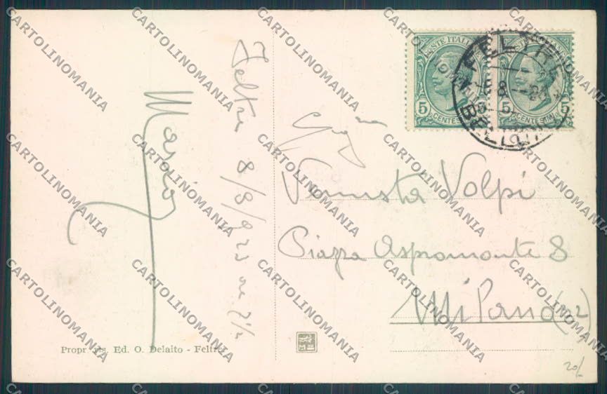 Belluno Feltre cartolina LQ9289 – retro