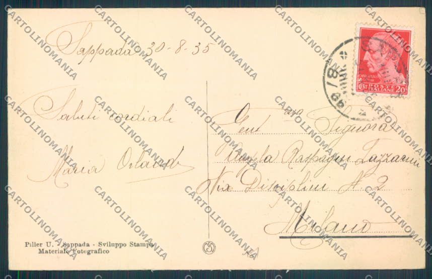Belluno Sappada cartolina LQ9316 – retro