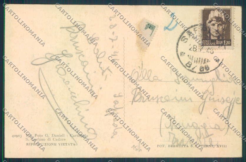 Belluno Sappada cartolina LQ9318 – retro