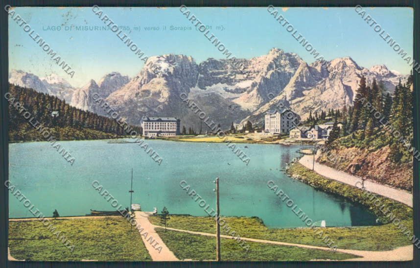 Belluno Auronzo di Cadore Lago di Misurina cartolina LQ9342 – fronte