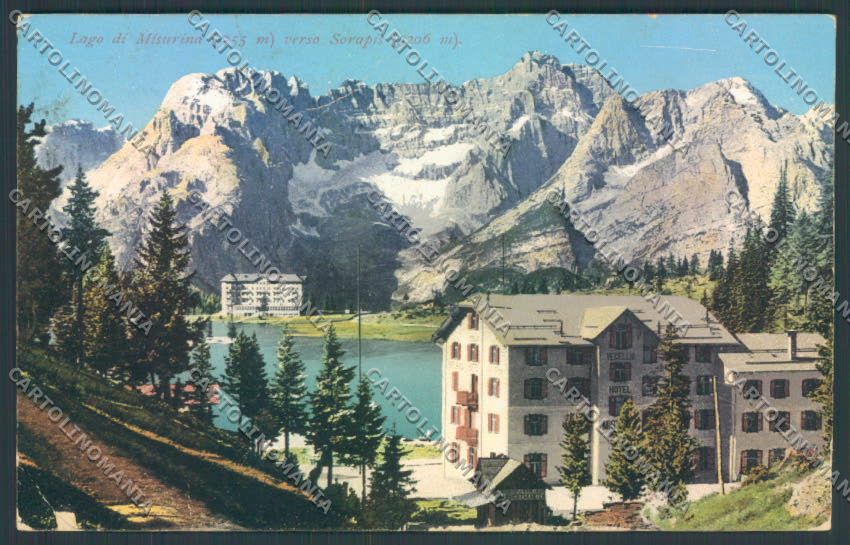 Belluno Auronzo di Cadore Lago di Misurina cartolina LQ9359 – fronte
