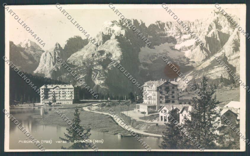 Belluno Auronzo di Cadore Lago di Misurina MACCHIA Foto cartolina LQ9367 – fronte