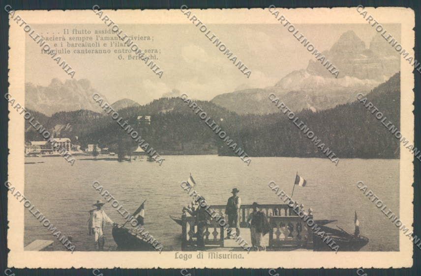 Belluno Auronzo di Cadore Lago di Misurina cartolina LQ9402 – fronte