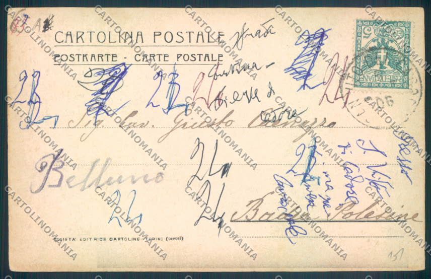 Belluno San Vito di Cadore cartolina LQ9417 – retro