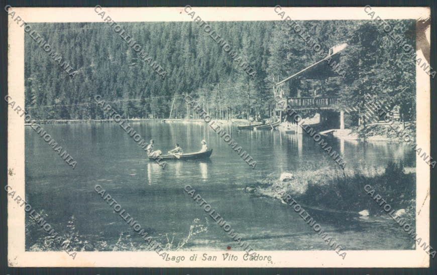 Belluno San Vito di Cadore Barca cartolina LQ9426 – fronte