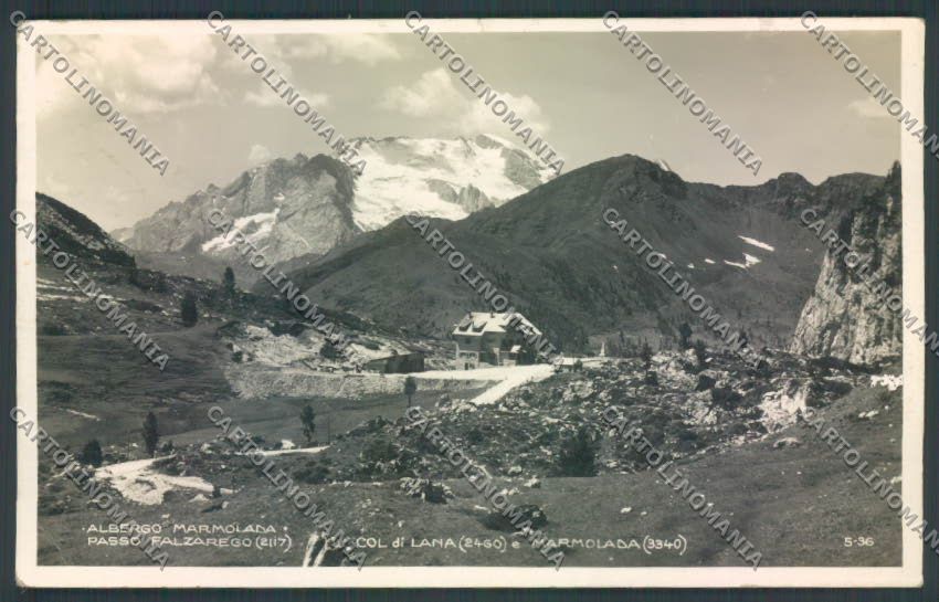 Belluno Passo di Falzarego PIEGHINA Foto cartolina LQ9433 – fronte