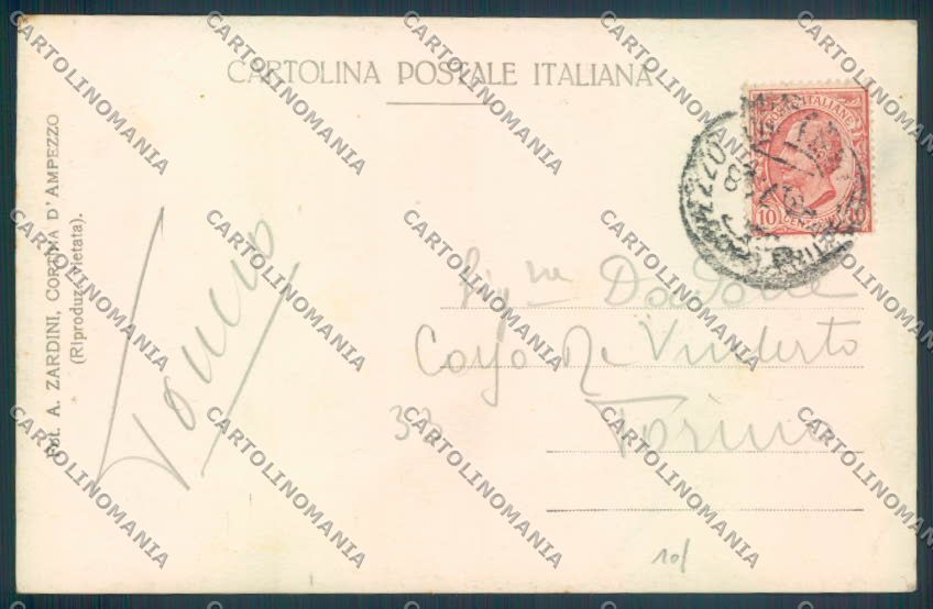 Belluno Passo di Falzarego Foto cartolina LQ9437 – retro