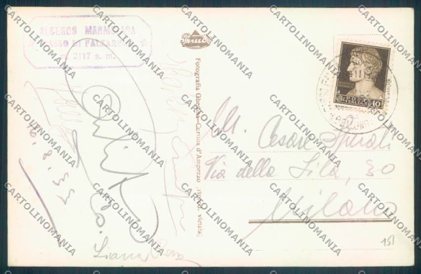 Belluno Passo di Falzarego Foto cartolina LQ9441 – retro