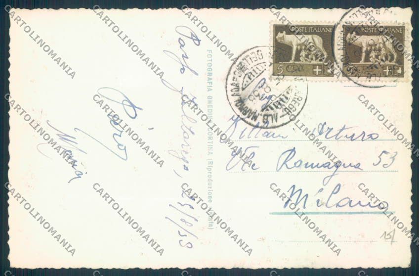 Belluno Passo di Falzarego Foto cartolina LQ9447 – retro
