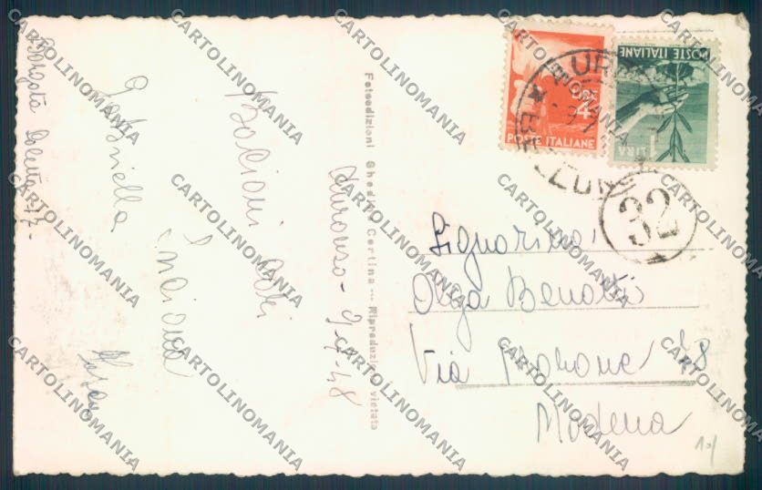 Belluno Auronzo di Cadore Foto cartolina LQ9482 – retro