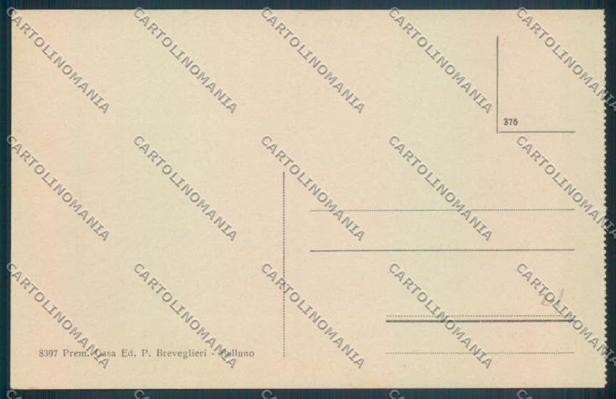 Belluno Pieve di Livinallongo cartolina LQ9507 – retro