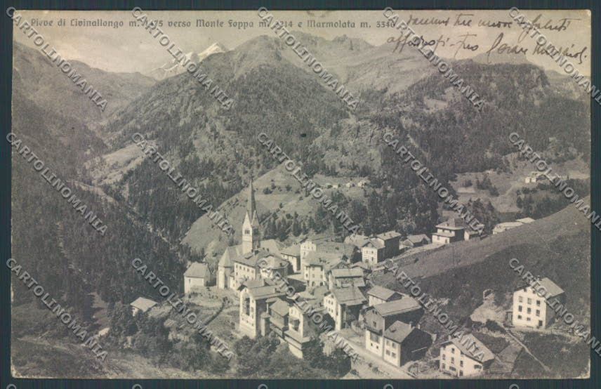 Belluno Pieve di Livinallongo cartolina LQ9510 – fronte