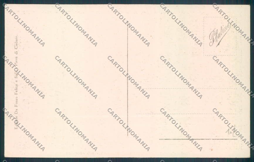 Belluno Pieve di Cadore cartolina LQ9514 – retro