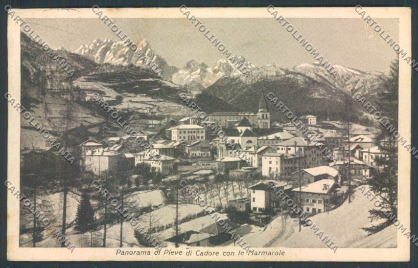 Belluno Pieve di Cadore Nevicata cartolina LQ9517 – fronte