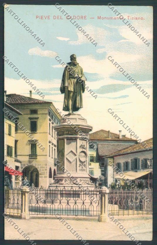 Belluno Pieve di Cadore Tiziano cartolina LQ9523 – fronte