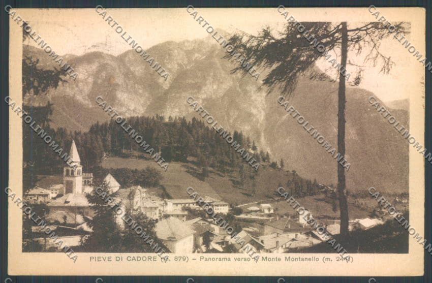 Belluno Pieve di Cadore cartolina LQ9546 – fronte