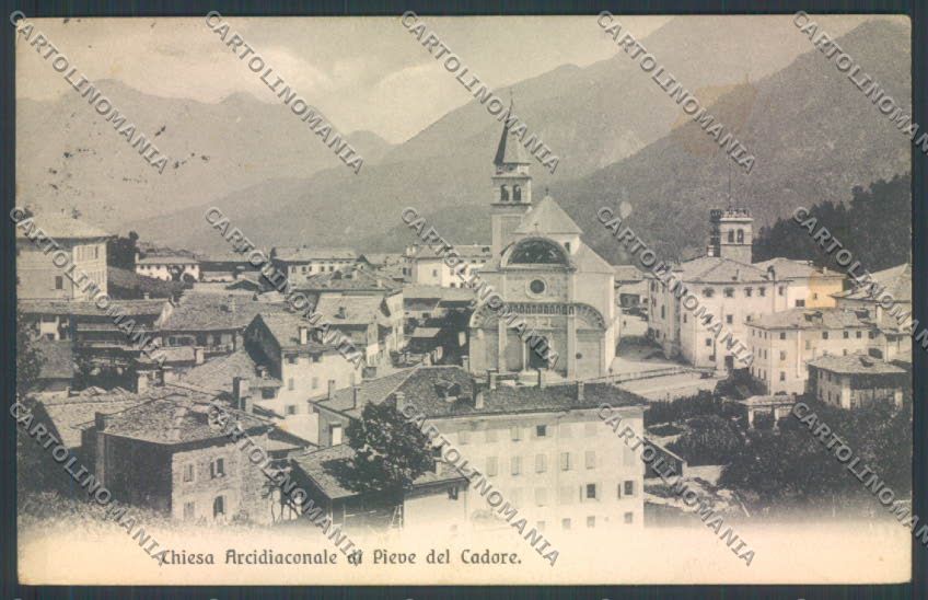 Belluno Pieve di Cadore cartolina LQ9555 – fronte