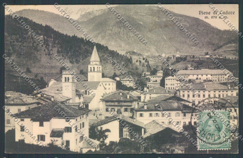 Belluno Pieve di Cadore cartolina LQ9556 – fronte
