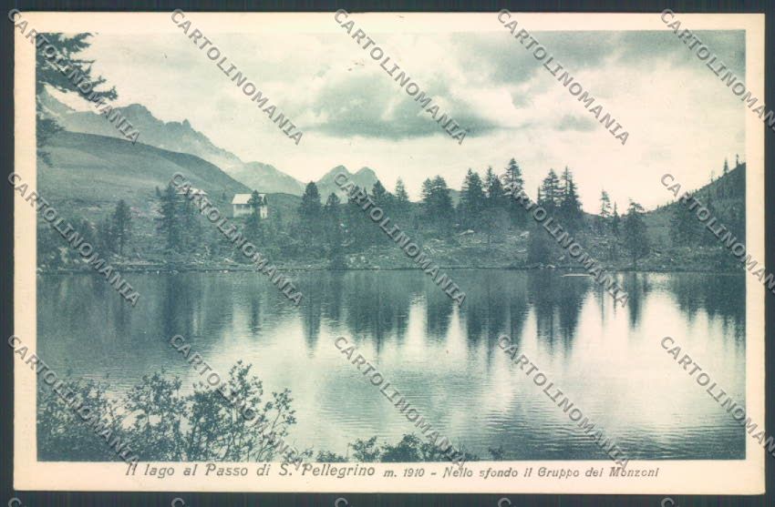 Belluno Lago San Pellegrino cartolina LQ9582 – fronte