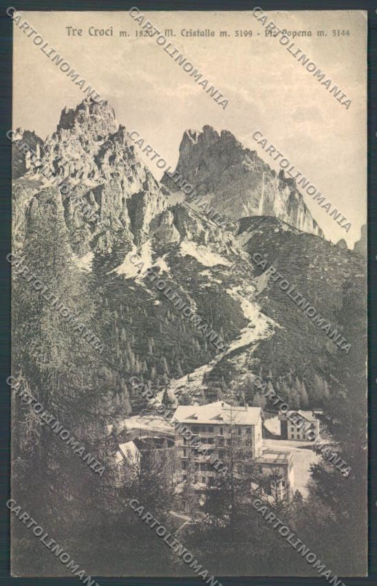 Belluno Cortina d'Ampezzo Tre Croci cartolina LQ9600 – fronte
