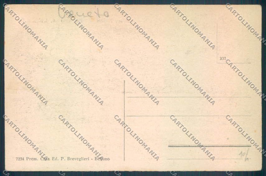 Belluno Rocca Pietore cartolina LQ9611 – retro