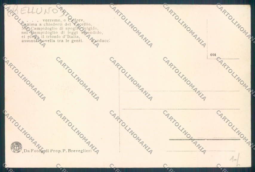 Belluno Comelico Superiore Candide cartolina LQ9630 – retro