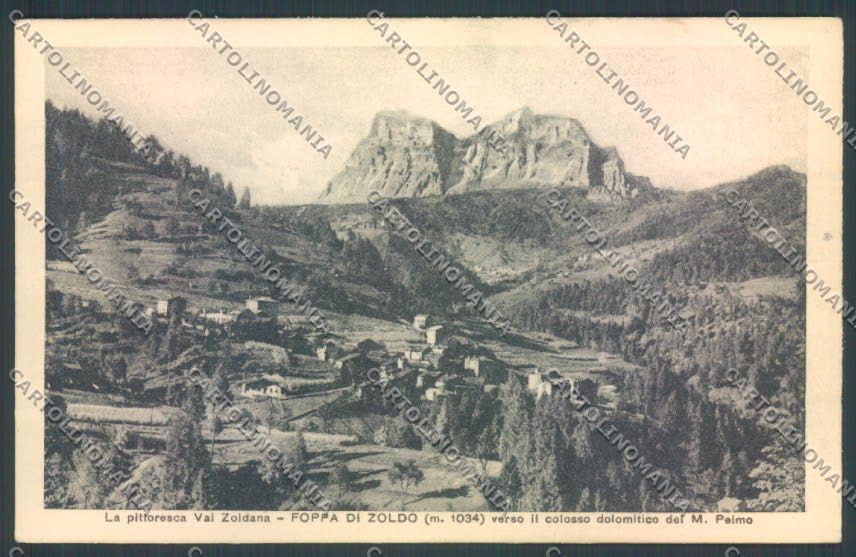 Belluno Val Zodana Foppa cartolina LQ9639 – fronte
