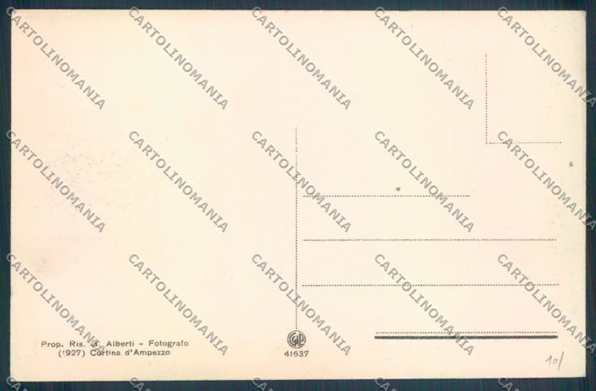 Belluno Dolomiti Cadore cartolina LQ9641 – retro