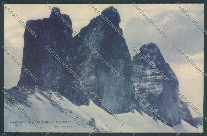 Belluno Auronzo di Cadore Tre Cime di Lavaredo cartolina LQ9644 – fronte