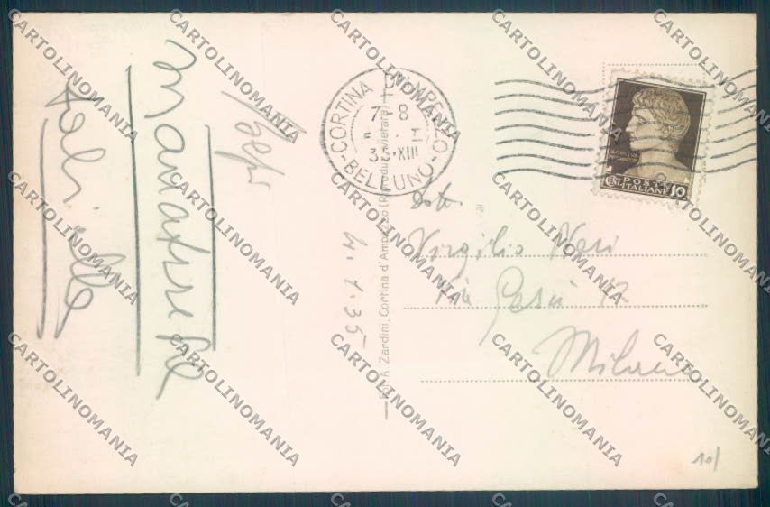 Belluno Dolomiti Alpinismo Foto cartolina LQ9658 – retro