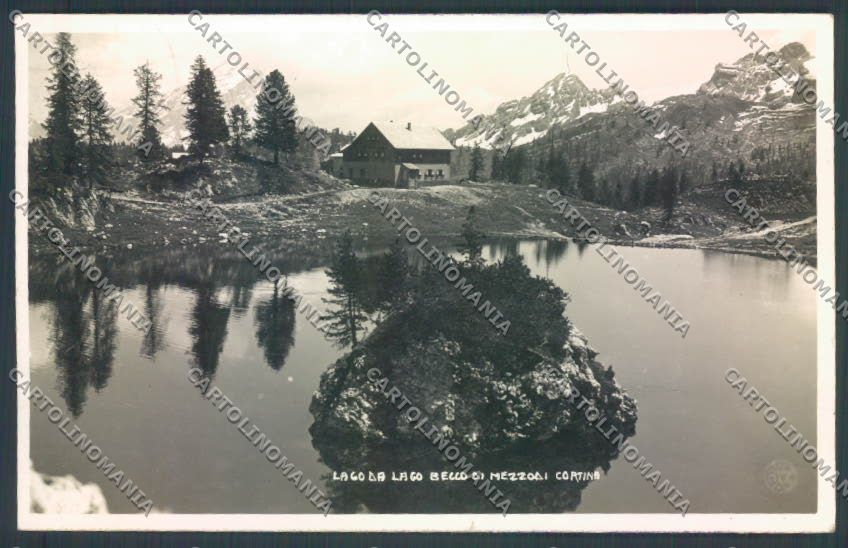 Belluno Rifugio Lago di Federa Foto cartolina LQ9661 – fronte