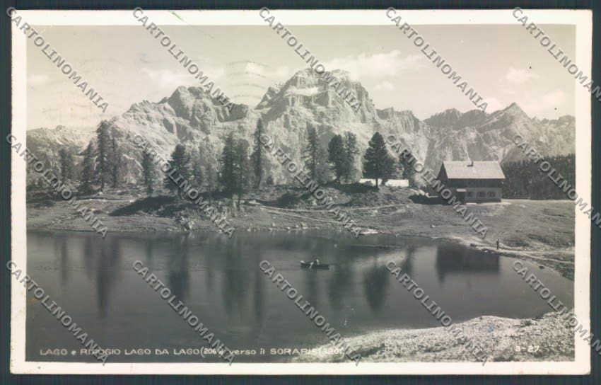 Belluno Rifugio Lago di Federa Foto cartolina LQ9662 – fronte