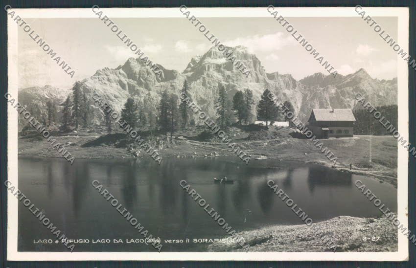 Belluno Rifugio Lago di Federa Foto cartolina LQ9663 – fronte