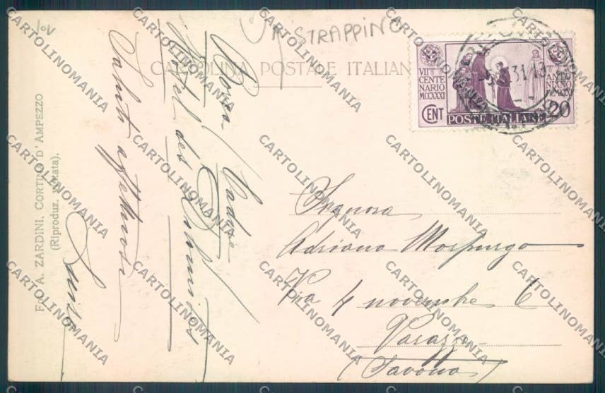 Belluno Borca di Cadore STRAPPINO Foto cartolina LQ9695 – retro