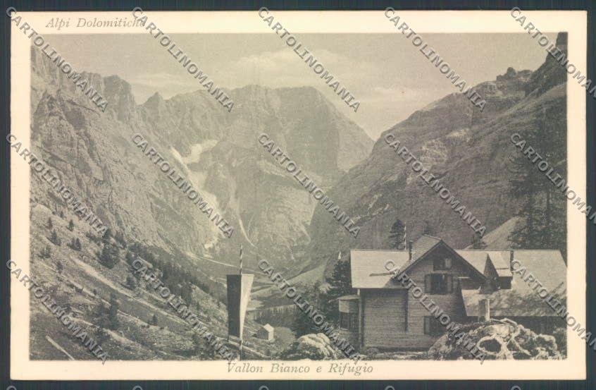 Belluno Vallon Bianco Rifugio cartolina LQ9703 – fronte