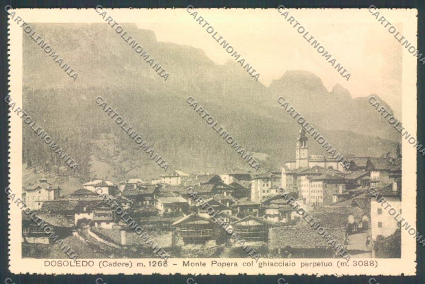 Belluno Comelico Superiore Dosoledo cartolina LQ9704 – fronte