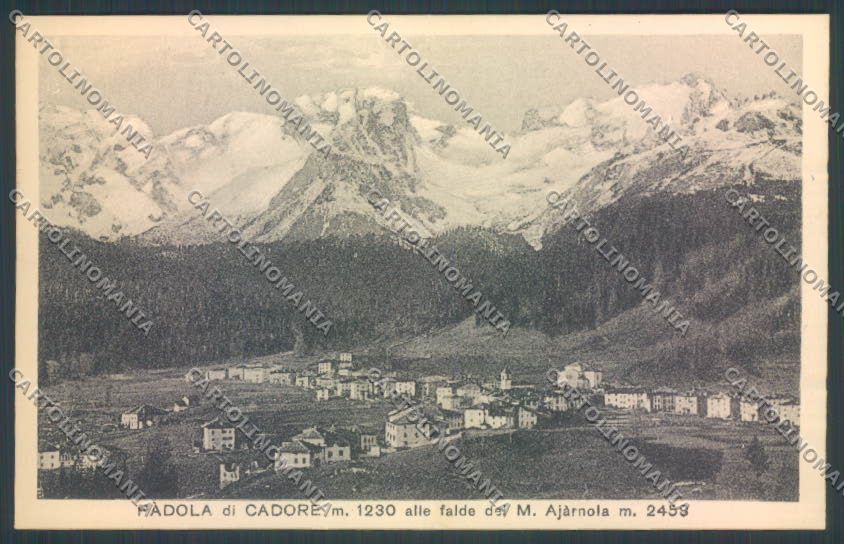Belluno Comelico Superiore Padola di Cadore cartolina LQ9733 – fronte