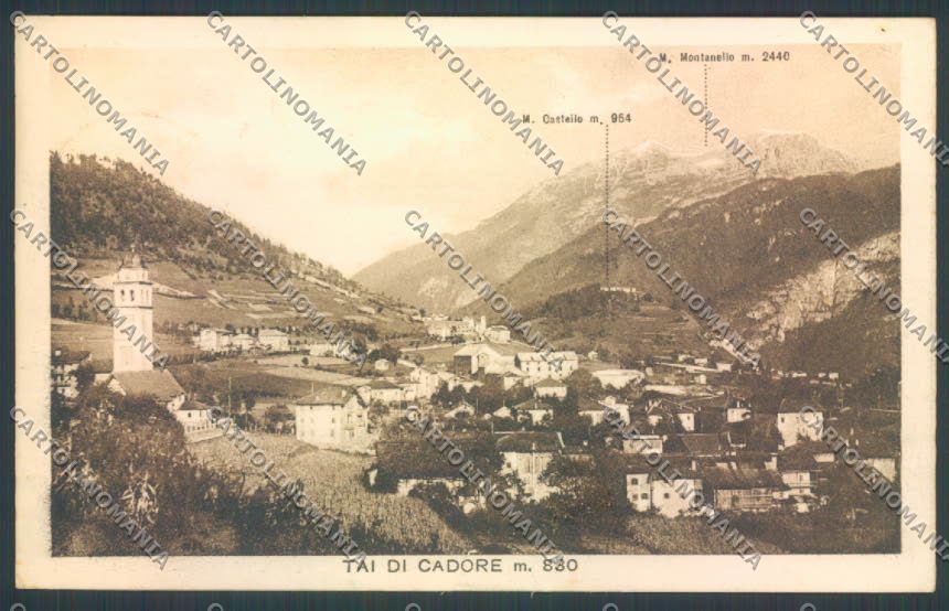 Belluno Pieve di Cadore Tai di Cadore cartolina LQ9753 – fronte