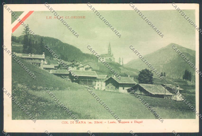 Belluno Rocca Pietore Laste cartolina LQ9774 – fronte