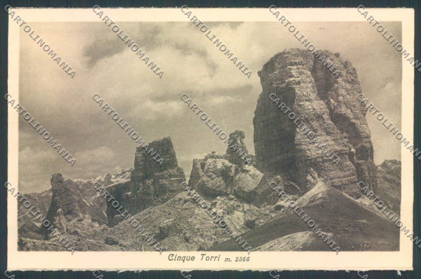 Belluno Dolomiti Cinque Torri cartolina LQ9775 – fronte