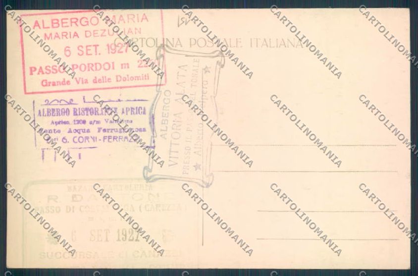 Belluno Passo di Costalunga Foto cartolina LQ9789 – retro