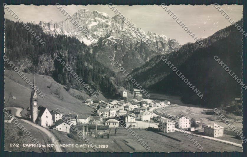 Belluno Alleghe Caprile Foto cartolina LQ9794 – fronte