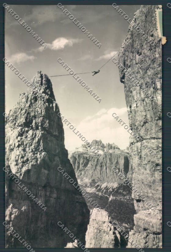 Belluno Dolomiti Cinque Torri Alpinismo Foto cartolina LQ9808 – fronte