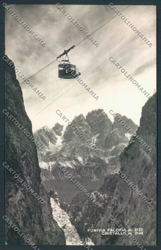 Belluno Cortina d'Ampezzo Funivia Foto cartolina LQ9814 – fronte