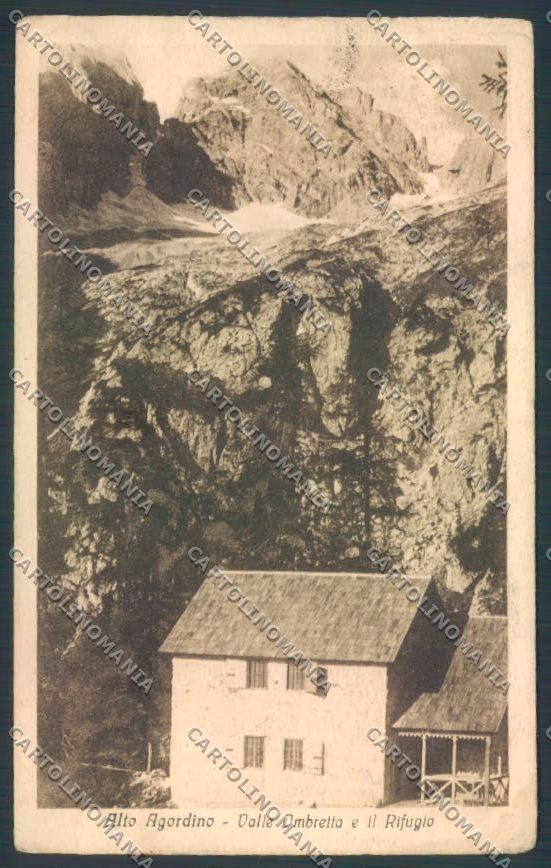 Belluno Dolomiti Alto Agordino Rifugio PIEGHINE cartolina LQ9816 – fronte