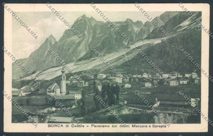 Belluno Borca di Cadore STRAPPINO cartolina LQ9817 – fronte