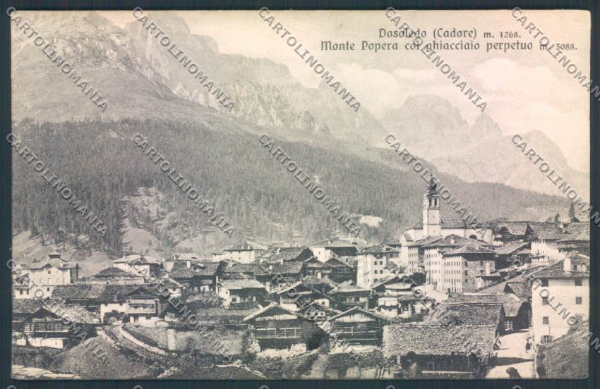 Belluno Comelico Superiore Dosoledo cartolina LQ9824 – fronte