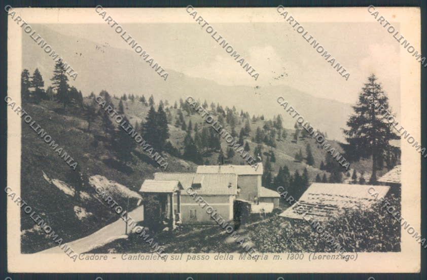Belluno Cadore Passo Mauria cartolina LQ9831 – fronte