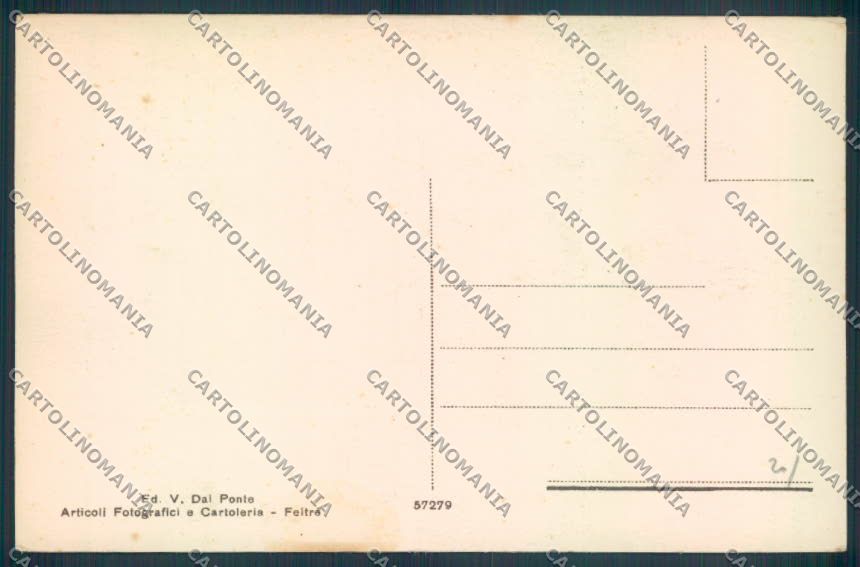 Belluno Feltre Villabruna cartolina LQ9835 – retro