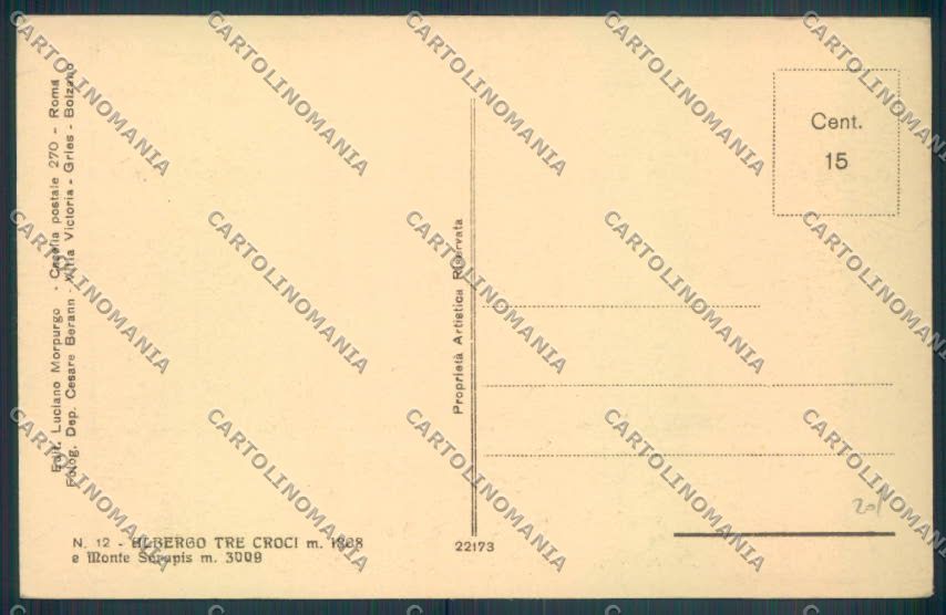 Belluno Cortina d'Ampezzo cartolina LQ9849 – retro